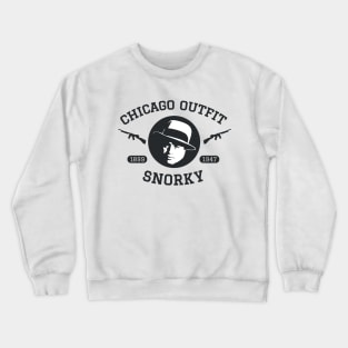 Al Capone 'Snorky' Portrait Logo - Chicago Outfit Crewneck Sweatshirt